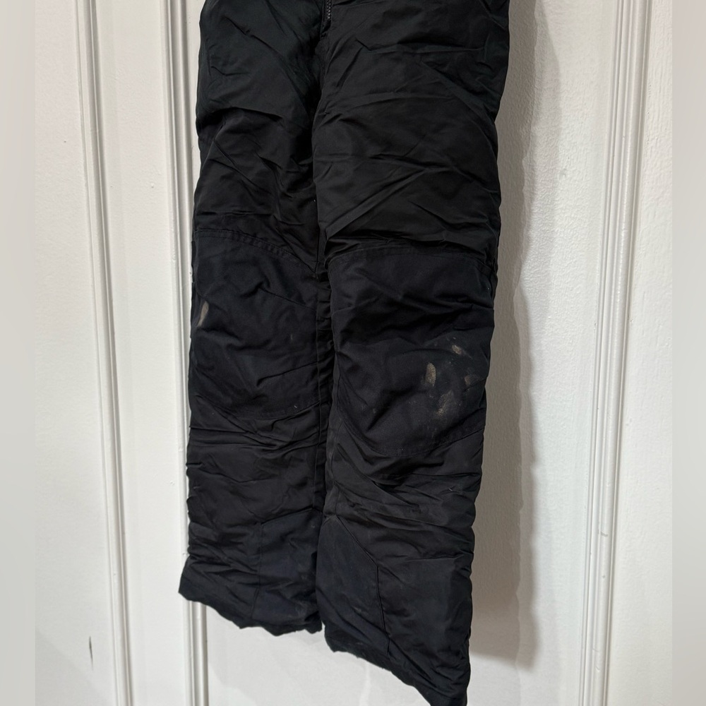 Youth Black Snow Bib Overalls - Picture 5 of 8